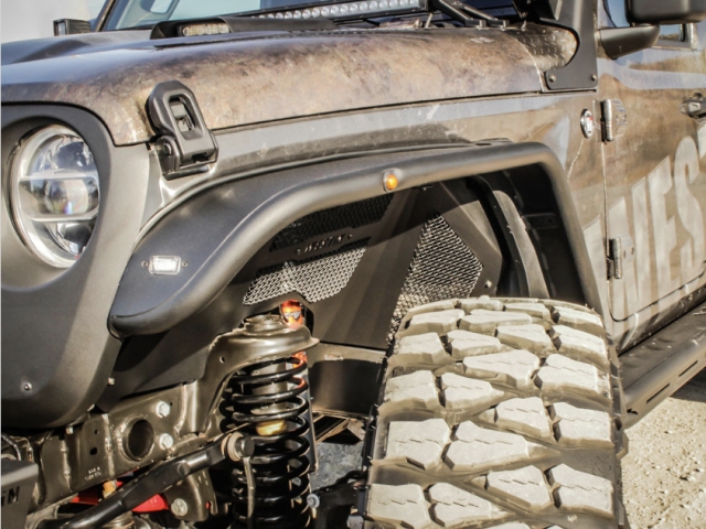 WESTIN Tube Fenders, Front (2018-2022 Wrangler JL & JLU & Gladiator JT) - Click Image to Close