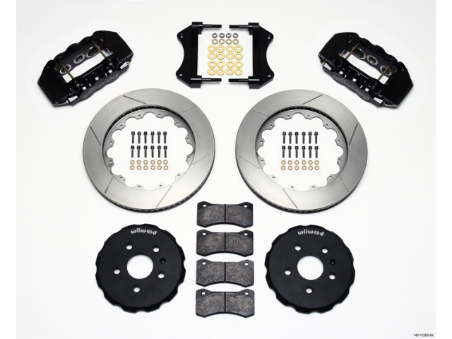 wilwood W6A Big Brake Front Kit, Slotted, Black (2010-2013 Camaro SS) - Click Image to Close