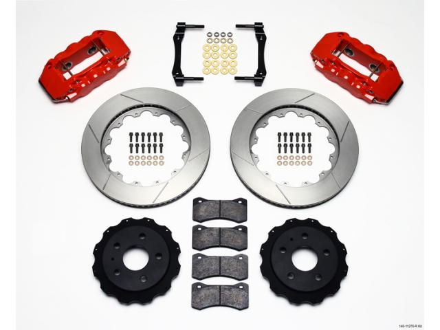 wilwood W4A Big Brake Rear Kit, Slotted, Red (2010-2013 Camaro SS) - Click Image to Close
