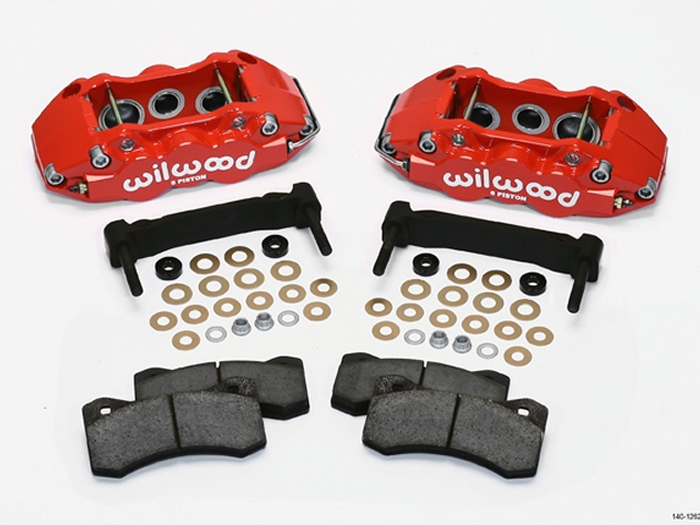wilwood W6A Front Caliper & Bracket Upgrade Kit, Red (2005-2013 Corvette & Z06) - Click Image to Close