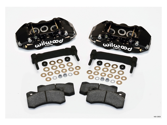 wilwood W6A Front Caliper & Bracket Upgrade Kit, Black (2005-2013 Corvette & Z06) - Click Image to Close