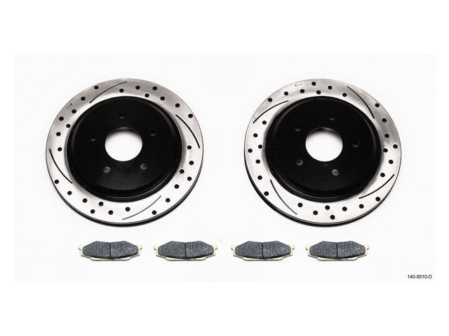 wilwood ProMatrix Rear Replacement Rotor Kit, Drilled & Slotted (1997-2004 Corvette & Z06)