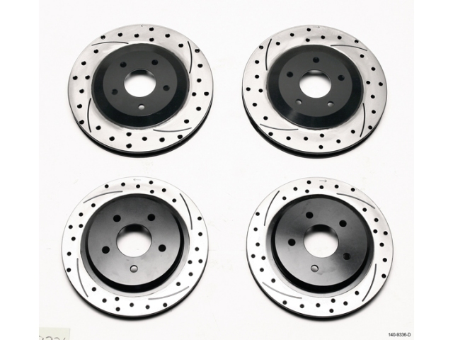 wilwood ProMatrix Front & Rear Replacement Rotor Kit, Drilled & Slotted (1997-2004 Corvette & Z06)