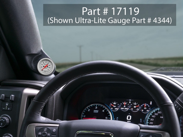 Auto Meter GAUGE WORKS A-Pillar [2-1/16" | SINGLE] (2014-2019 Chevrolet Silverado & GMC Sierra) - Image 2