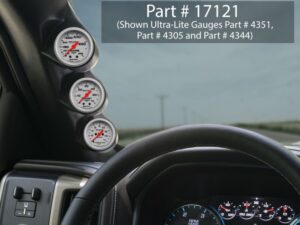 Auto Meter GAUGE WORKS A-Pillar [2-1/16″ | TRIPLE] (20…