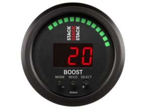Auto Meter STACK BLACK BOOST [2-1/16″ | -1 – +2 …
